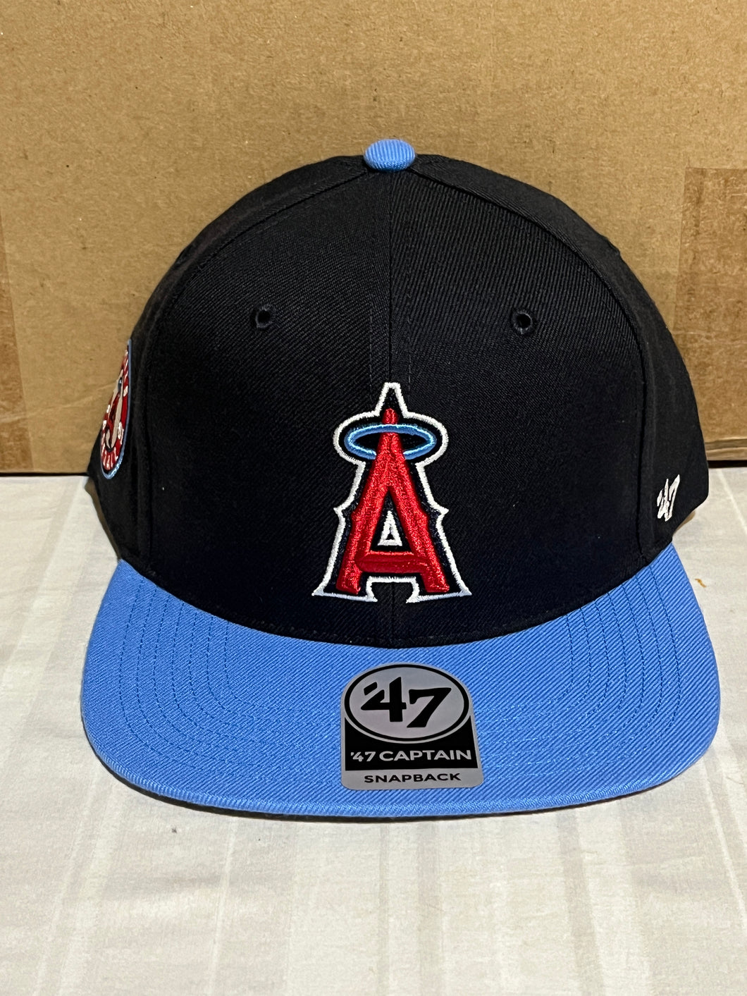 Los Angeles Angels MLB '47 Navy Blue Two Tone Captain Adjustable Snapback Hat - Casey's Sports Store