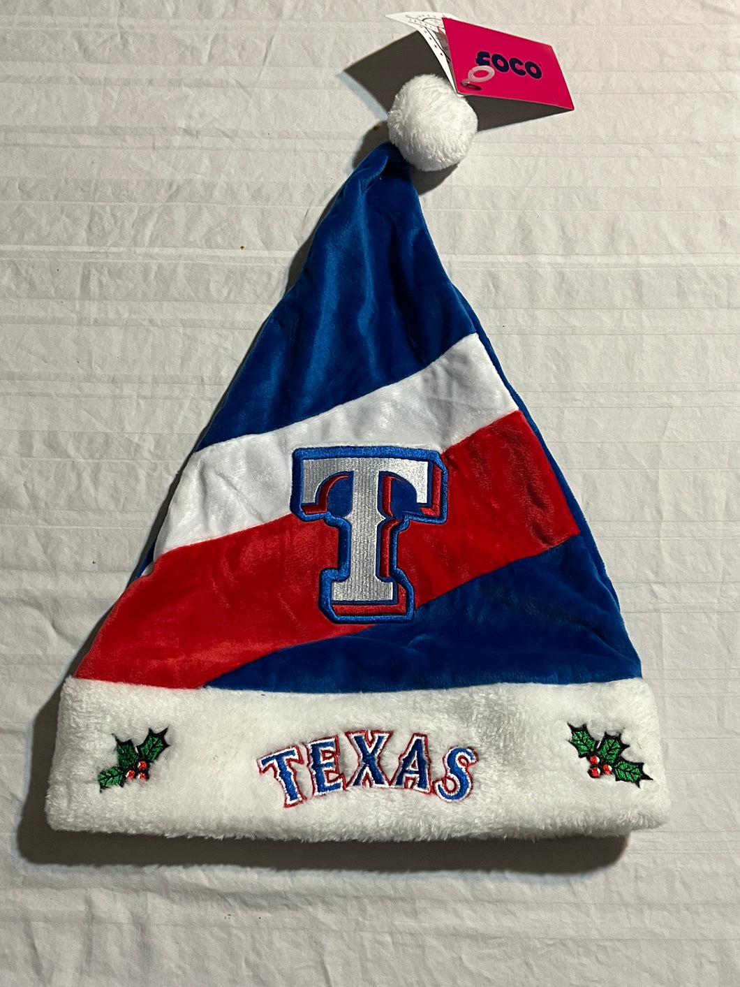 Texas Rangers MLB Santa Hat Forever Collectibles - Casey's Sports Store