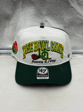 Load image into Gallery viewer, Oregon Ducks NCAA &#39;47 Throwback White Rose Bowl Hitch Adjustable Snapback Hat, a stylish Oregon Ducks hat for fans.
