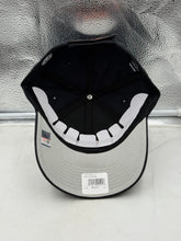 Load image into Gallery viewer, Model wearing the Syracuse Orange NCAA &#39;47 Brand Navy Blue MVP Adjustable Hat in an outdoor setting, demonstrating style and team spirit. The ultimate Syracuse Orange hat for sports enthusiasts.
