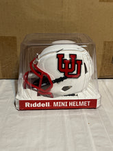 Load image into Gallery viewer, Utah Utes NCAA Riddell Speed White Throwback Alternate Mini Helmet - Casey&#39;s Sports Store
