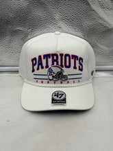 Load image into Gallery viewer, New England Patriots NFL &#39;47 Throwback White Hitch Rope Snapback Adjustable Hat featuring retro design - perfect for fans of New England Patriots hat.
