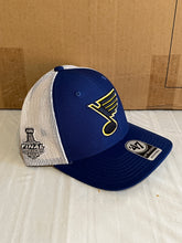 Load image into Gallery viewer, St. Louis Blues NHL &#39;47 Brand Blue Trucker Mesh Adjustable Snapback Hat - Casey&#39;s Sports Store
