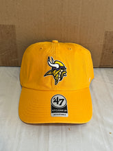 Load image into Gallery viewer, Minnesota Vikings NFL &#39;47 Brand Gold Clean Up Adjustable Hat - Casey&#39;s Sports Store
