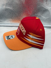 Load image into Gallery viewer, Close-up view of the Tampa Bay Buccaneers NFL &#39;47 Brand Red Diamond Hitch Snapback Adjustable Hat demonstrating high-quality fabric and adjustable snapback feature for a comfortable fit.
