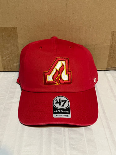 Atlanta Flames NHL '47 Brand Throwback Clean Up Red Adjustable Hat - Casey's Sports Store