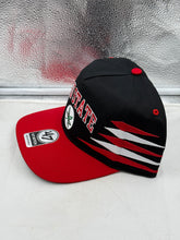 Load image into Gallery viewer, Close-up of the Ohio State Buckeyes NCAA &#39;47 Brand Black Diamond Hitch Snapback Adjustable Hat showcasing the unique Black Diamond design details.
