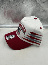 Load image into Gallery viewer, Close-up view of the Alabama Crimson Tide NCAA &#39;47 Brand White Diamond Hitch Snapback Adjustable Hat, highlighting its adjustable snapback feature and stylish elements for dedicated fans of the Alabama Crimson Tide hat.

