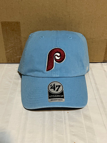 Philadelphia Phillies MLB '47 Brand Throwback Blue Clean Up Adjustable Hat - Casey's Sports Store