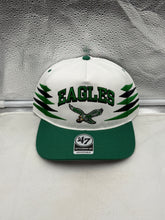 Load image into Gallery viewer, Philadelphia Eagles NFL &#39;47 Brand White Diamond Hitch Snapback Adjustable Hat showcasing the embroidered logo and white diamond design.
