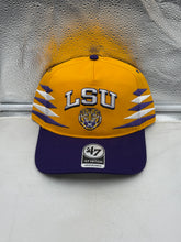 Load image into Gallery viewer, LSU Tigers NCAA &#39;47 Brand Gold TT Diamond Hitch Snapback Adjustable Hat showcasing vibrant gold color and unique logo design for dedicated fans.
