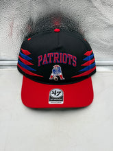 Load image into Gallery viewer, New England Patriots NFL &#39;47 Brand Black Diamond Hitch Snapback Adjustable Hat showcasing a stylish black diamond pattern on a sleek cap, perfect for fans.
