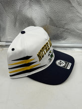 Load image into Gallery viewer, Notre Dame Fighting Irish NCAA &#39;47 White Diamond Hitch Snapback Adjustable Hat featuring a stylish white diamond pattern and classic team logo, perfect for game day and casual outings.
