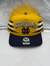 Load image into Gallery viewer, Notre Dame Fighting Irish NCAA &#39;47 Gold Diamond Hitch Snapback Adjustable Hat showcasing stylish diamond stitch design and adjustable snapback for a perfect fit.
