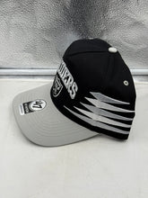 Load image into Gallery viewer, Las Vegas Raiders NFL &#39;47 Brand Black TT Diamond Hitch Snapback Adjustable Hat featuring adjustable snapback closure for a comfortable fit.

