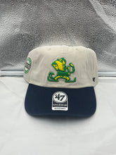 Load image into Gallery viewer, Notre Dame Fighting Irish NCAA &#39;47 Brand Throwback White Clean Up Adjustable Hat - Casey&#39;s Sports Store
