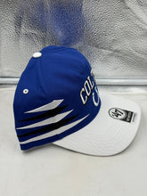 Load image into Gallery viewer, Indianapolis Colts NFL &#39;47 Brand Black TT Diamond Hitch Snapback Adjustable Hat showcasing the unique TT Diamond Hitch design and vibrant Colts logo.
