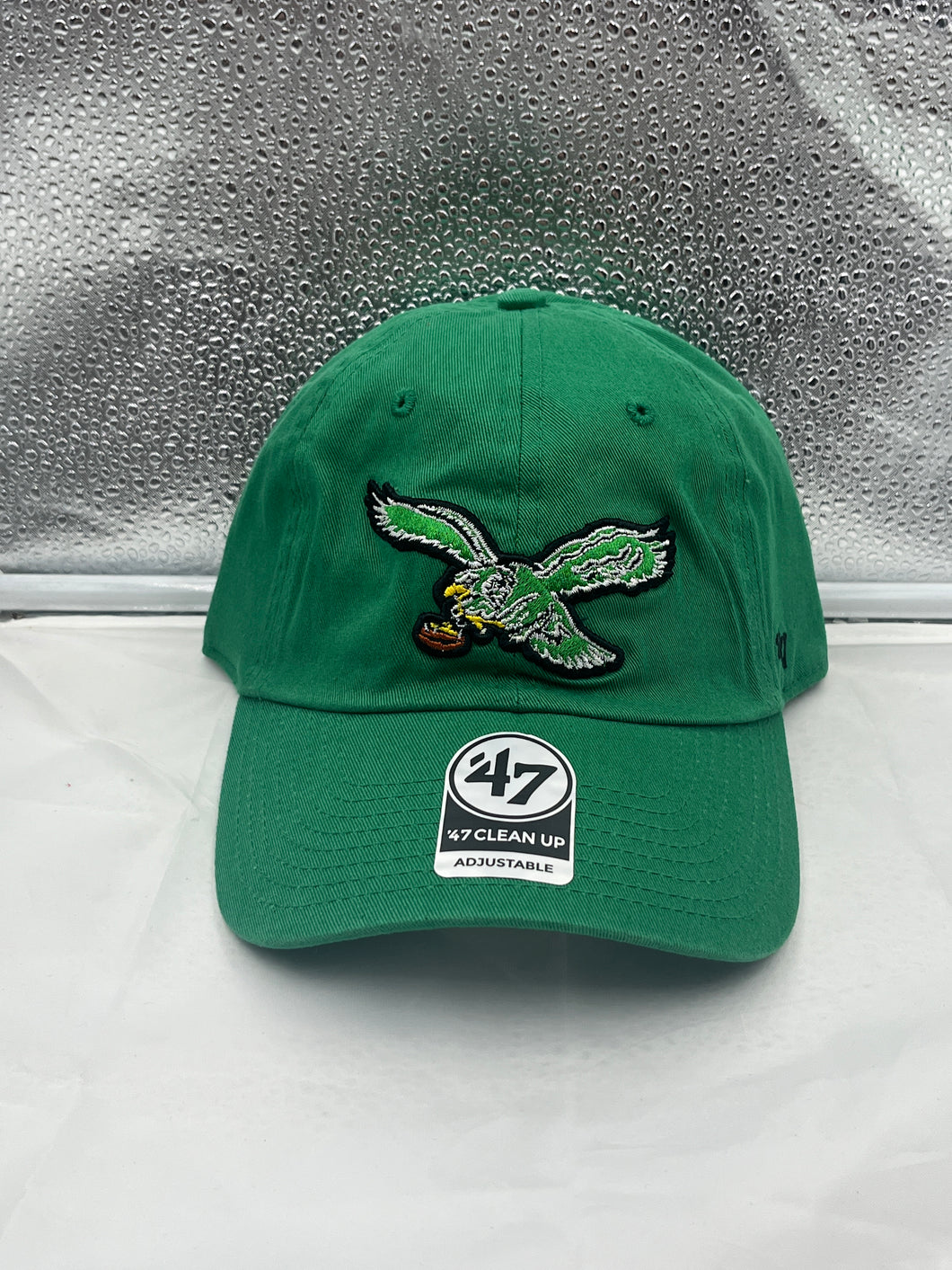 Philadelphia Eagles NFL '47 Brand Throwback Green Clean Up Adjustable Hat - Casey's Sports Store