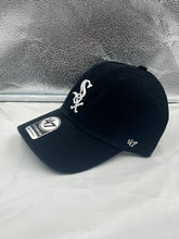 Load image into Gallery viewer, Chicago White Sox MLB &#39;47 Brand Black Clean Up Adjustable Hat - Casey&#39;s Sports Store
