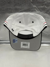 Load image into Gallery viewer, Georgia Bulldogs NCAA &#39;47 Brand White TT Diamond Hitch Snapback Adjustable Hat worn by a fan at a game, highlighting team pride and casual style.
