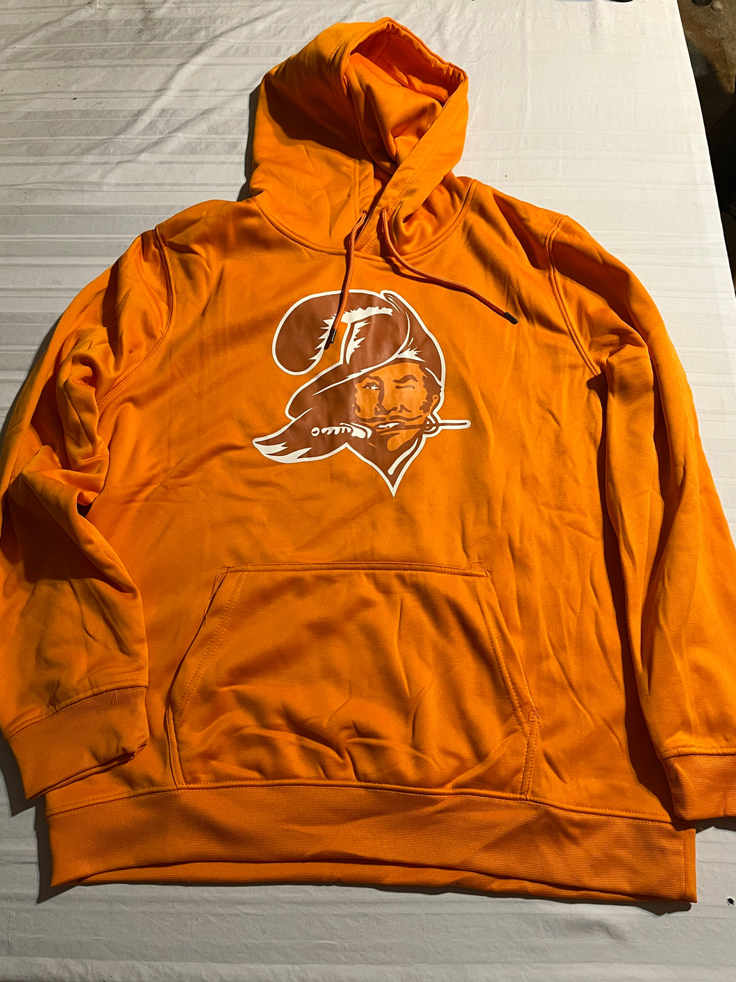 Tampa Bay Buccaneers NFL Brand Throwback Orange Men's Hoodie - Casey's Sports Store