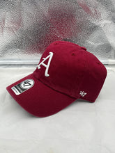 Load image into Gallery viewer, Arkansas Razorbacks NCAA &#39;47 Brand Throwback Red Clean Up Adjustable Hat - Casey&#39;s Sports Store

