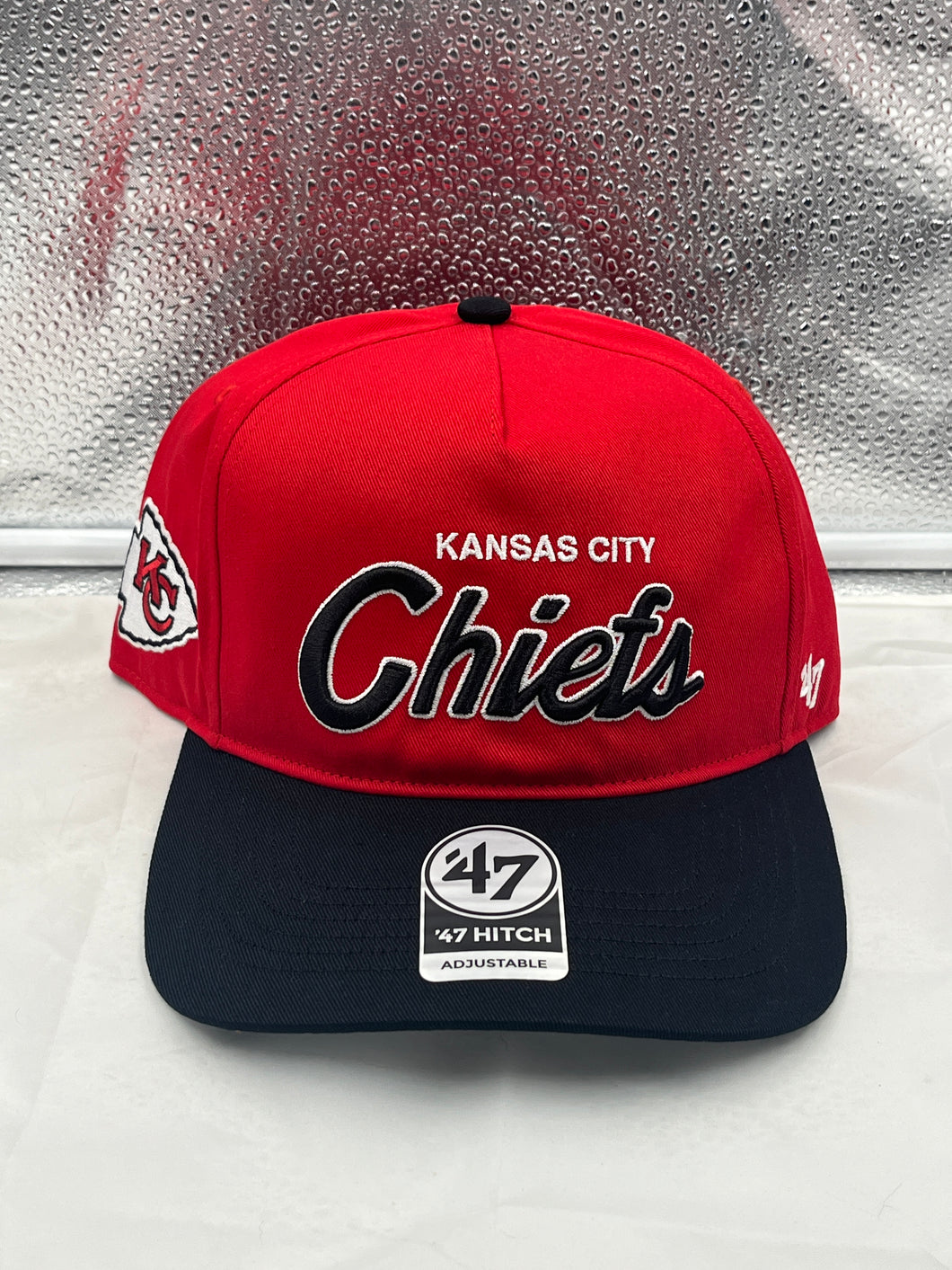 Kansas City Chiefs NFL '47 Brand Red Two Tone Script Hitch Adjustable Hat - Casey's Sports Store