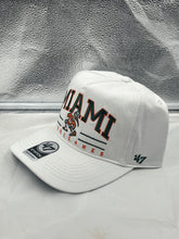 Load image into Gallery viewer, Miami Hurricanes NCAA &#39;47 Brand Throwback White Hitch Adjustable Snapback Hat - Casey&#39;s Sports Store
