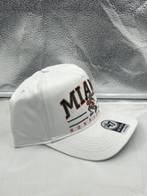 Load image into Gallery viewer, Miami Hurricanes NCAA &#39;47 Brand Throwback White Hitch Adjustable Snapback Hat - Casey&#39;s Sports Store
