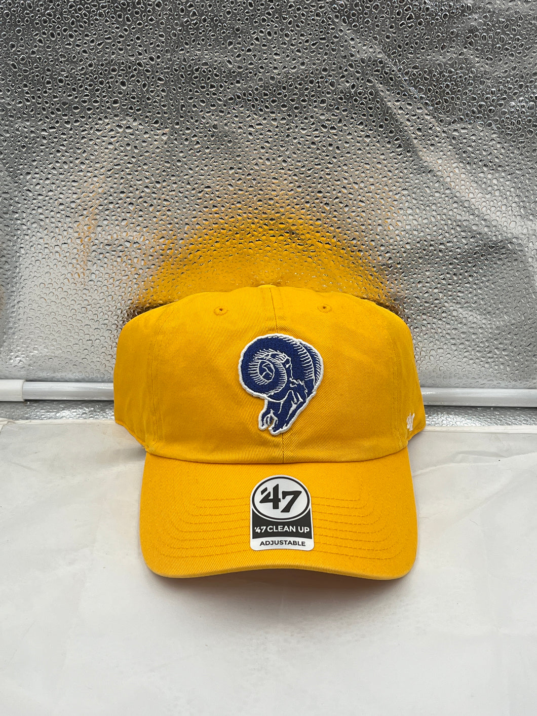 Los Angeles Rams NFL '47 Brand Throwback Gold Clean Up Adjustable Hat - Casey's Sports Store