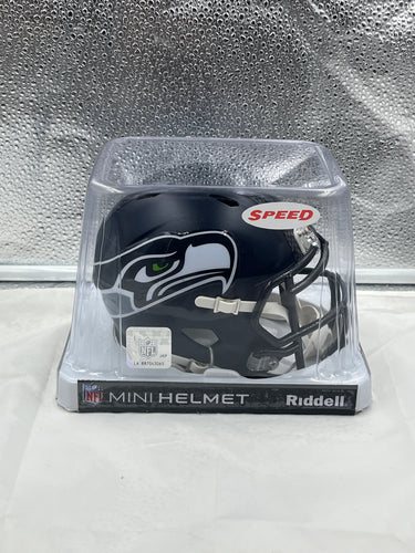 Seattle Seahawks NFL Riddell Speed Blue Mini Helmet - Casey's Sports Store