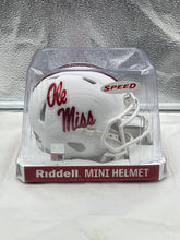Load image into Gallery viewer, Ole Miss Rebels NCAA Riddell Speed White Alternate Mini Helmet - Casey&#39;s Sports Store

