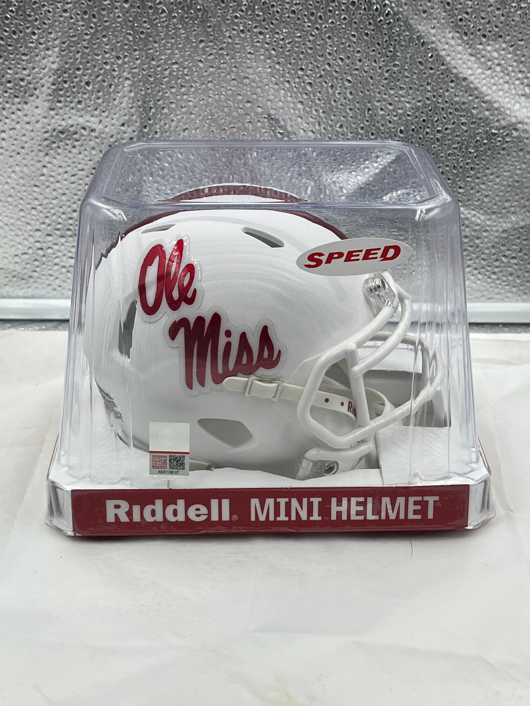 Ole Miss Rebels NCAA Riddell Speed White Alternate Mini Helmet - Casey's Sports Store