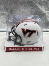 Load image into Gallery viewer, Virginia Tech Hokies NCAA Riddell Speed White Alternate Mini Helmet - Casey&#39;s Sports Store
