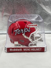 Load image into Gallery viewer, Maryland Terrapins NCAA Riddell Speed Red Script Mini Helmet - Casey&#39;s Sports Store
