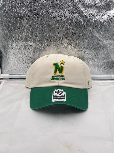 Minnesota North Stars NHL '47 Brand Throwback Clean Up Natural Adjustable Hat - Casey's Sports Store