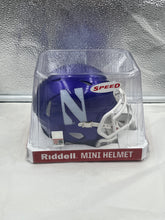 Load image into Gallery viewer, Northwestern Wildcats NCAA Riddell Speed Purple Mini Helmet - Casey's Sports Store
