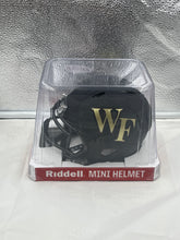 Load image into Gallery viewer, Wake Forest Demon Deacons NCAA Riddell Speed Black Mini Helmet - Casey&#39;s Sports Store
