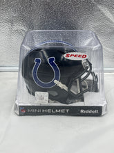 Load image into Gallery viewer, Indianapolis Colts NFL Riddell Speed On-Field Alternate Black Mini Helmet - Casey&#39;s Sports Store
