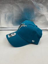 Load image into Gallery viewer, Miami Marlins MLB &#39;47 Brand Throwback Teal Clean Up Adjustable Strapback Hat

