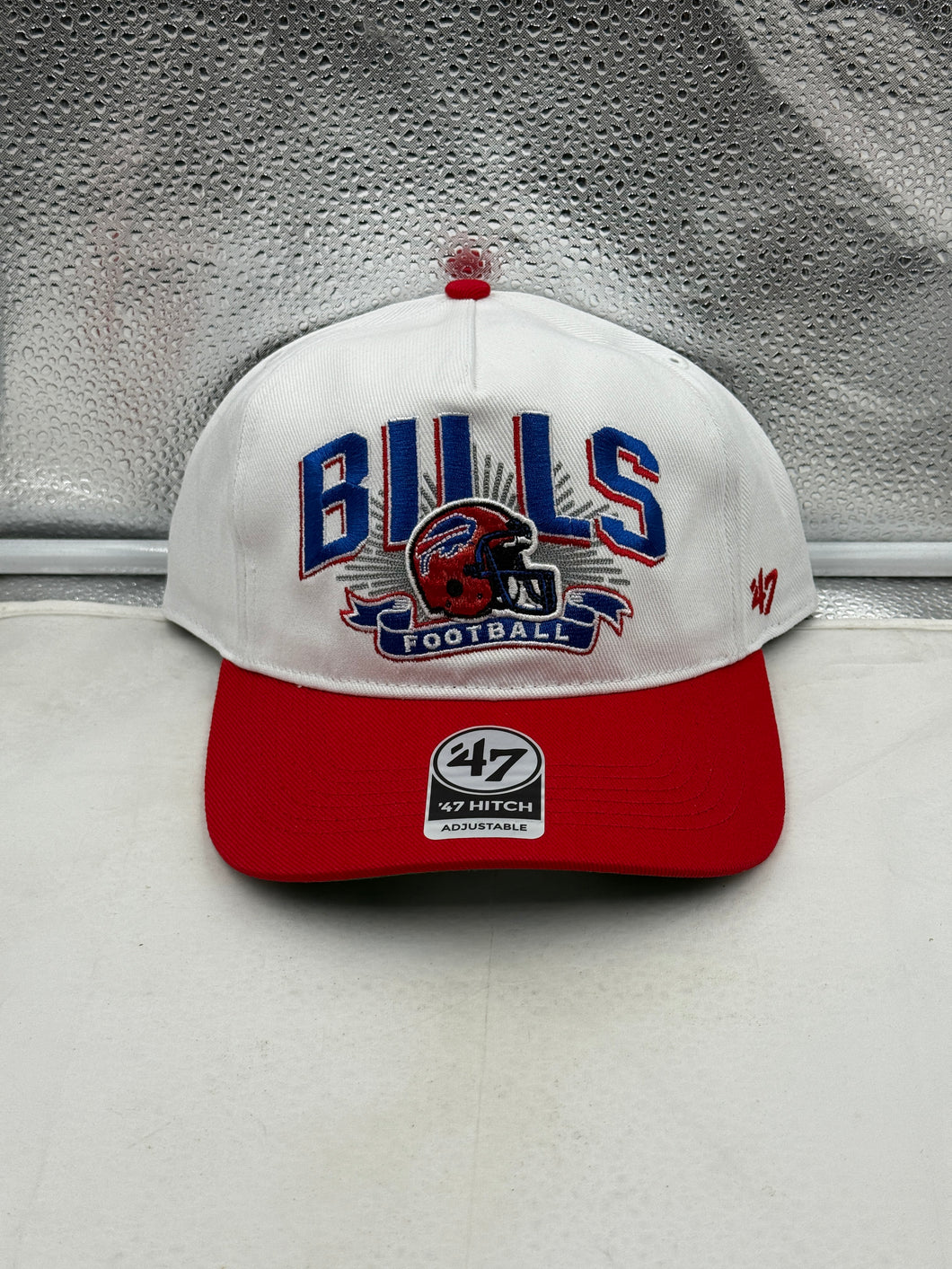 Buffalo Bills NFL '47 Brand Throwback White TT Hitch Snapback Adjustable Hat