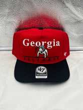 Load image into Gallery viewer, Georgia Bulldogs NCAA &#39;47 Brand Throwback Red Two Tone Hitch Adjustable Hat - Casey&#39;s Sports Store
