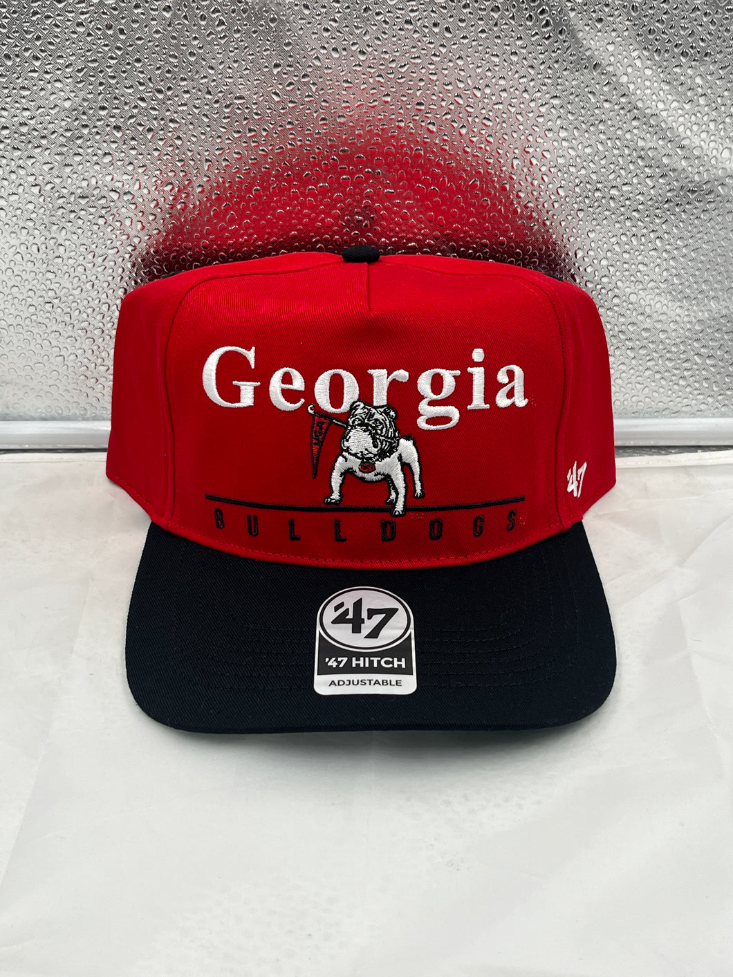 Georgia Bulldogs NCAA '47 Brand Throwback Red Two Tone Hitch Adjustable Hat - Casey's Sports Store