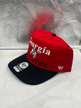 Load image into Gallery viewer, Georgia Bulldogs NCAA &#39;47 Brand Throwback Red Two Tone Hitch Adjustable Hat - Casey&#39;s Sports Store
