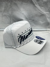 Load image into Gallery viewer, Seattle Mariners MLB &#39;47 Brand White Script Hitch Rope Adjustable Snapback Hat - Casey&#39;s Sports Store
