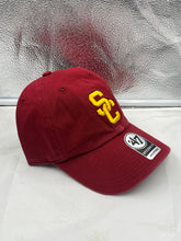 Load image into Gallery viewer, USC Trojans NCAA &#39;47 Brand Red Clean Up Adjustable Strapback Hat - Casey&#39;s Sports Store
