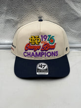 Load image into Gallery viewer, Notre Dame Fighting Irish NCAA '47 Orange Bowl Natural TT Hitch Snapback Hat displayed from the front, showcasing the team logo and stylish design, perfect for fans of the Notre Dame Fighting Irish hat.
