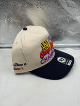 Load image into Gallery viewer, Back view of the Notre Dame Fighting Irish NCAA '47 Orange Bowl Natural TT Hitch Snapback Hat, showing the adjustable strap and iconic branding, a must-have accessory for Notre Dame Fighting Irish hat enthusiasts.
