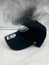 Load image into Gallery viewer, Philadelphia Eagles NFL &#39;47 Brand Black Clean Up Adjustable Hat - Casey&#39;s Sports Store
