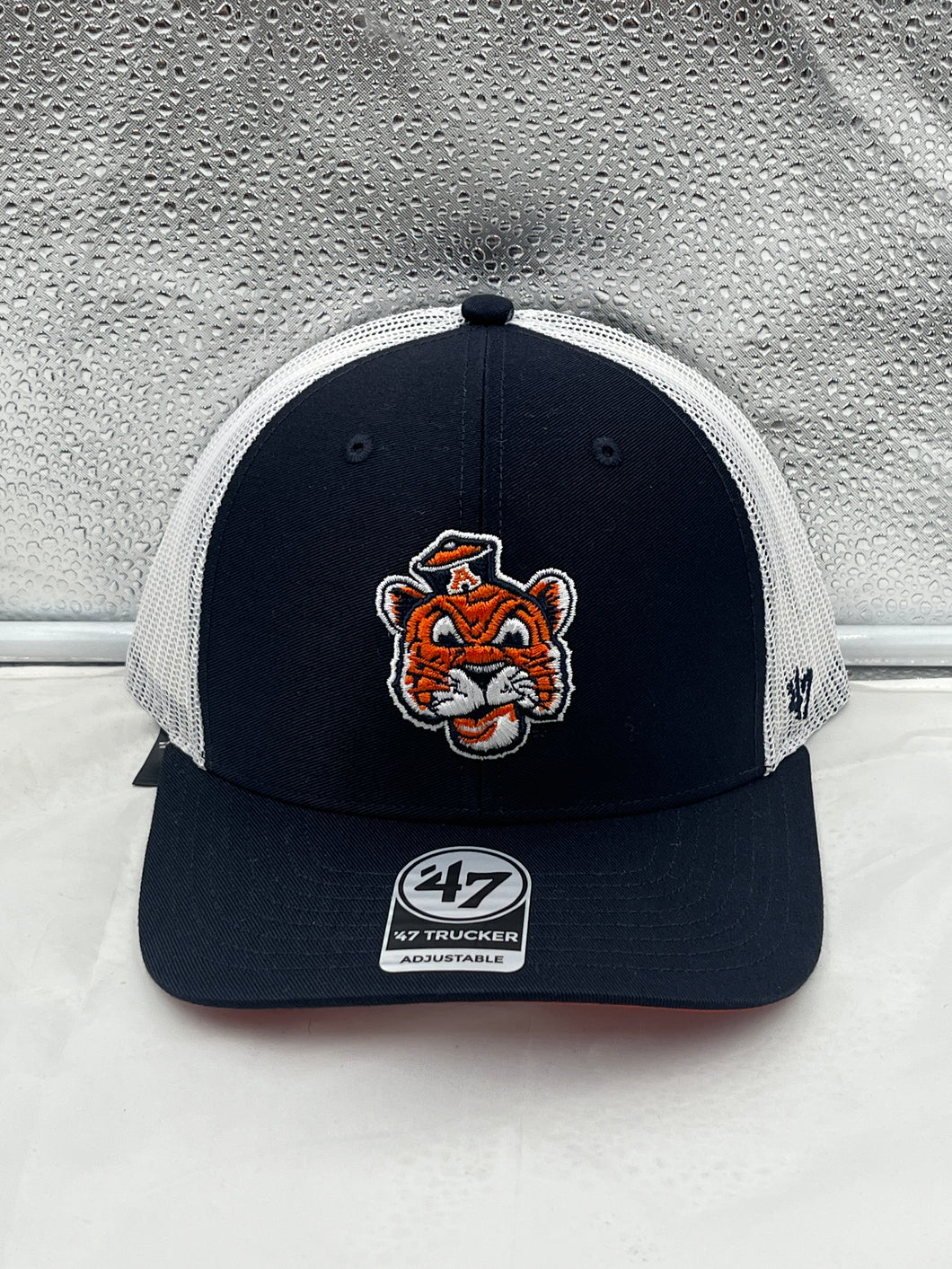 Auburn Tigers Throwback NCAA '47 Brand Blue Mesh Adjustable Snapback Hat - Casey's Sports Store